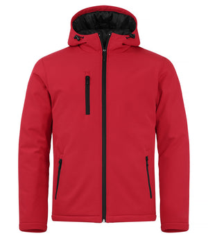 Padded Hoody Softshell Jacket - red