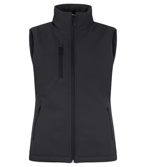 Padded Softshell Vest Women - black
