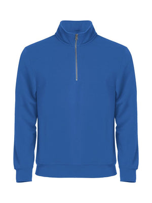 Basic Half Zip - royal blue