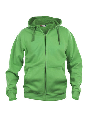 Basic Hoody Full Zip - apple green