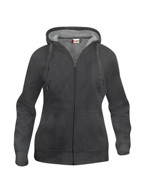 Basic Hoody Full Zip Women - antracit melange
