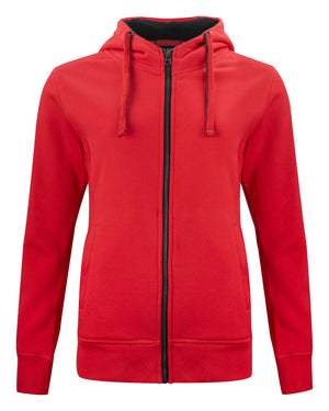Classic Hoody Full Zip Women - red