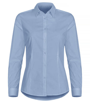 Stretch Shirt L/S Women - light blue