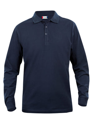 Basic Polo L/S Junior - dark navy