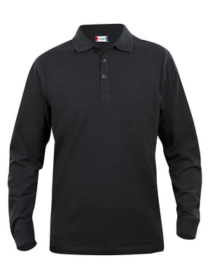Classic Lincoln L/S Polo - black