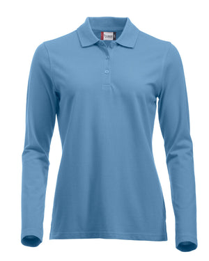 Classic Marion L/S Polo - light blue