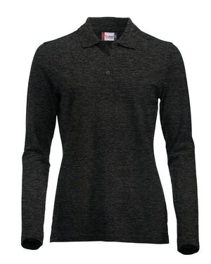 Classic Marion L/S Polo - antracit melange