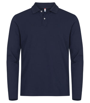 Stretch Premium Polo L/S - dark navy