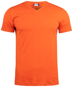 Basic-T V-neck - blood orange