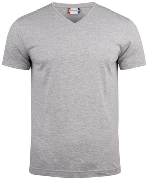 Basic-T V-neck - grey melange