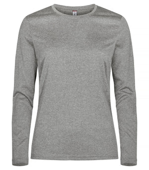 Basic Active-T Women LS - grey melange