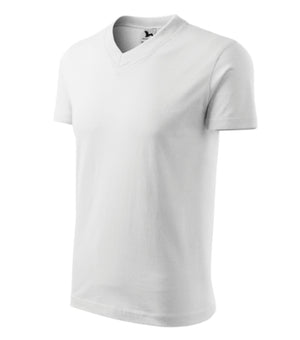 Malfini V-neck T-shirt unisex - white