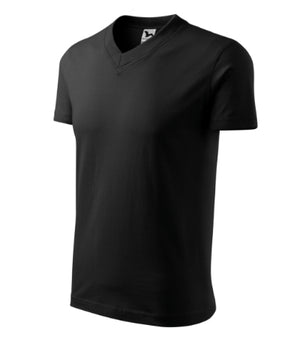 Malfini V-neck T-shirt unisex - black