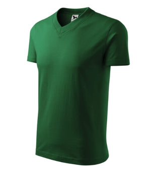 Malfini V-neck T-shirt unisex - bottle green