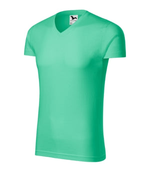 Malfini Slim Fit V-neck T-shirt men’s - mint