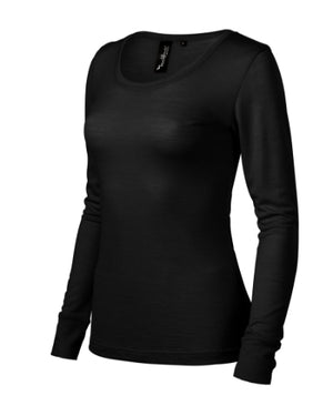 Malfini Merino Rise LS T-shirt women’s - black