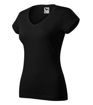 Malfini Fit V-neck T-shirt women’s - black