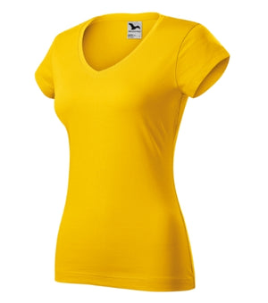 Malfini Fit V-neck T-shirt women’s - yellow