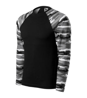 Malfini Camouflage LS T-shirt unisex - camouflage gray