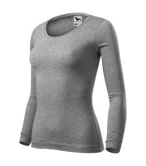 Malfini Fit-T LS T-shirt women’s - dark gray melange