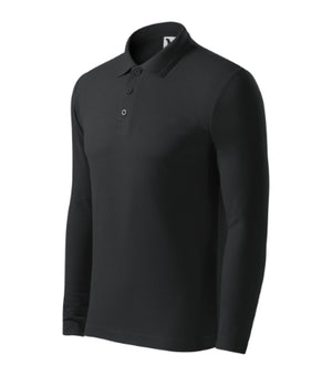 Malfini Pique Polo LS Polo Shirt men’s - ebony gray