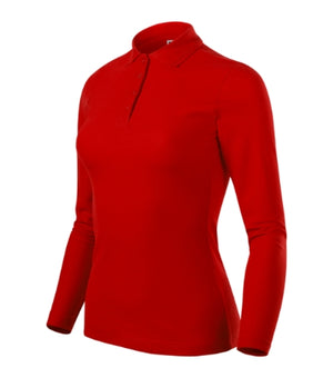 Malfini Pique Polo LS Polo Shirt women’s - red
