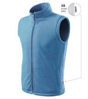 Malfini Next Fleece Vest unisex - azure blue 14 (brand label)