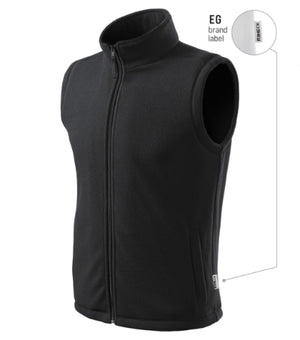 Malfini Next Fleece Vest unisex - ebony gray 94 (brand label)