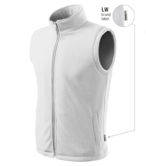 Malfini Next Fleece Vest unisex - white 00 (brand label)