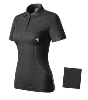 Malfini Resist Heavy Polo Polo Shirt women’s - ebony gray 94 (brand label)