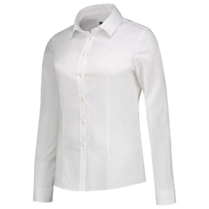 Malfini Fitted Stretch Blouse Shirt women’s - white