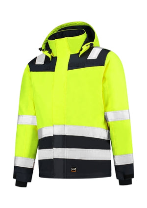 Malfini Midi Parka High Vis Bicolor Work Jacket unisex - fluorescent yellow