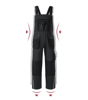 Malfini Ranger Work Bib Trousers men’s - ebony gray