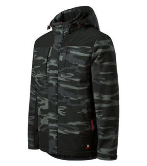 Malfini Vertex Camo Winter softshell jacket men’s - camouflage dark gray