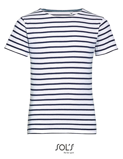 Kinder T-shirt met Ronde Hals en Strepen Miles