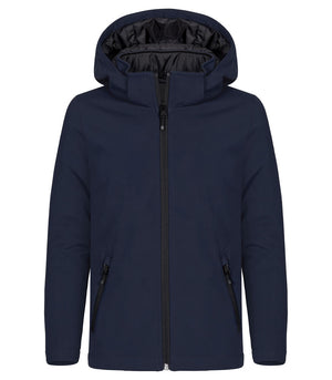 Padded Hoody Softshell Jkt JR - dark navy
