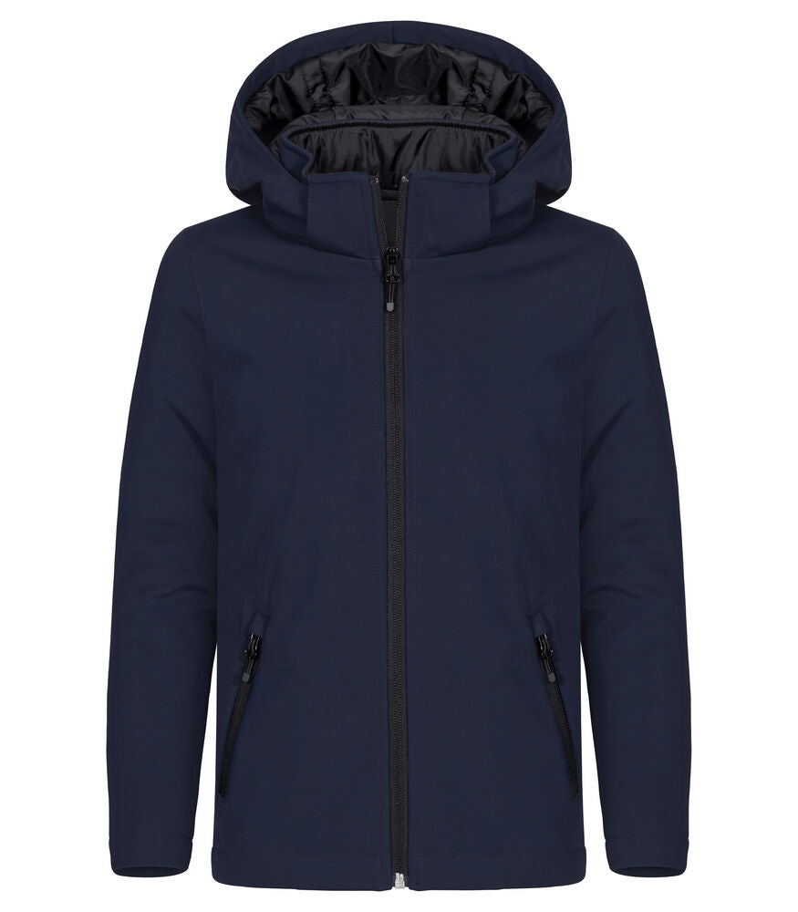 Padded Hoody Softshell Jkt JR - dark navy