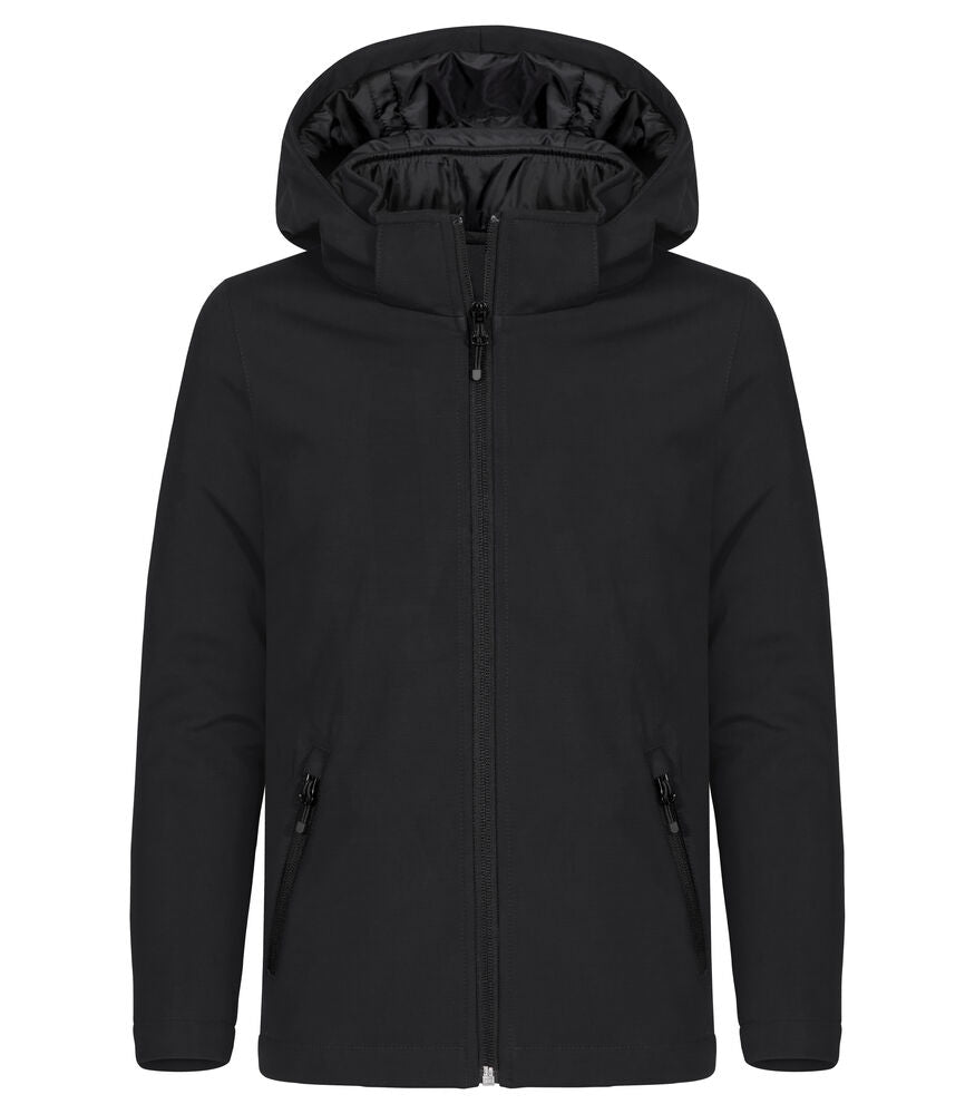 Padded Hoody Softshell Jkt JR - black