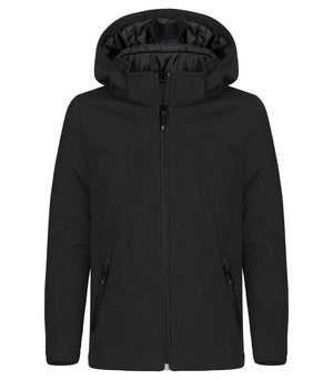 Padded Hoody Softshell Jkt JR - black