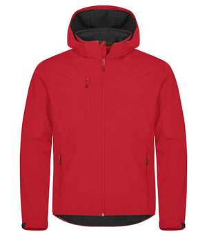 Classic Softshell Hoody Jacket - red