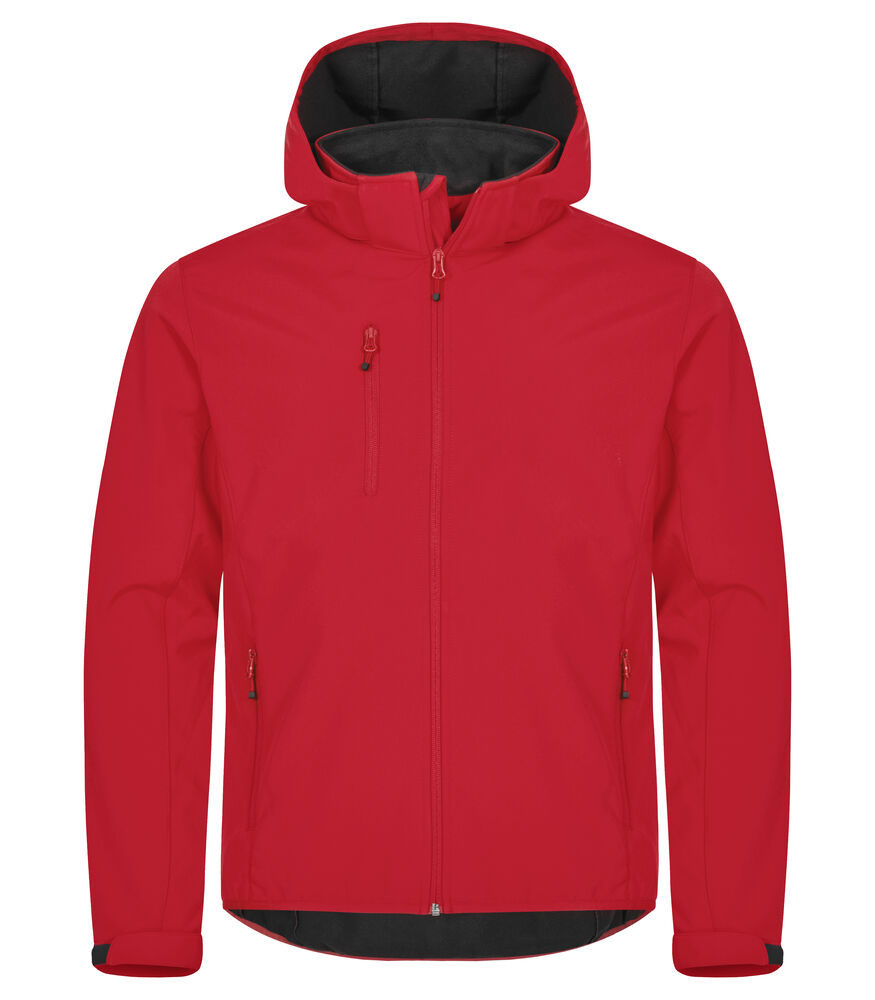 Classic Softshell Hoody Jacket - red
