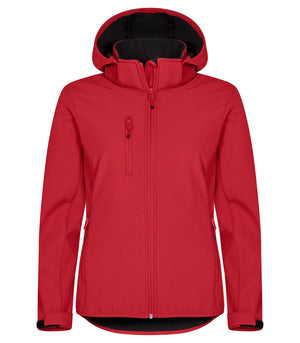 Classic Softshell Hoody Jacket Women - red