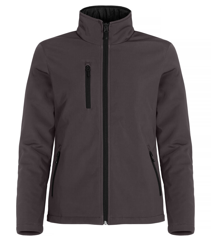 Padded Softshell Jacket Women - dark grey