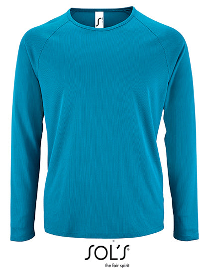 Heren sport T-shirt met lange mouwen sportief