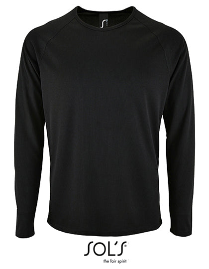 Heren sport T-shirt met lange mouwen sportief