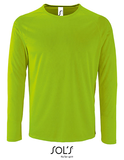 Heren sport T-shirt met lange mouwen sportief