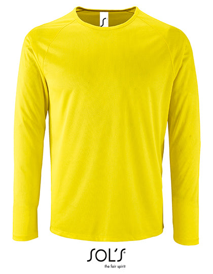 Heren sport T-shirt met lange mouwen sportief