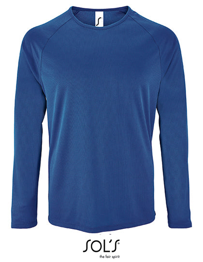 Heren sport T-shirt met lange mouwen sportief