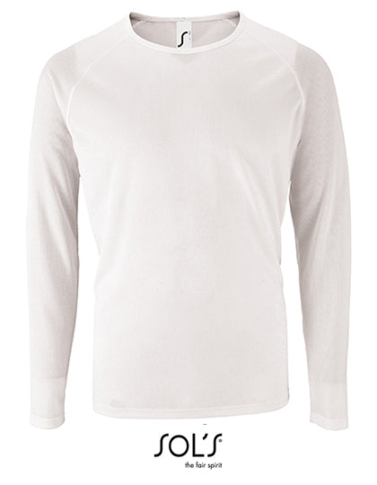 Heren sport T-shirt met lange mouwen sportief
