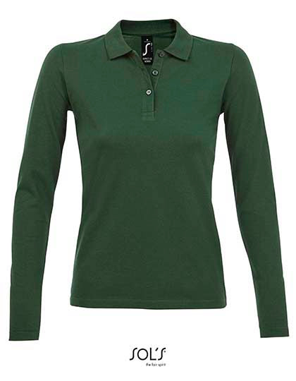 Perfect piquépolo met lange mouwen voor dames
